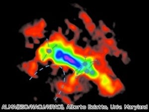 ALMA望遠鏡、スターバースト銀河が爆発的星形成を終える仕組みを解明