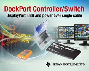 TI、1本のケーブルでAV/USBデータと電力伝送を実現するDockPort製品を発表