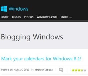 米Microsoft、Windows 8.1を10月17日より提供開始