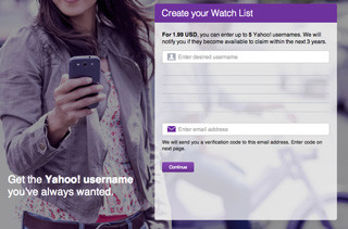 Yahoo!、放置アカウントのユーザーネームの再配布を開始