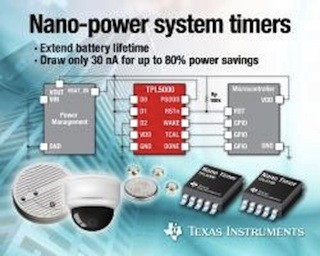 TI、消費電力を最大80%削減するナノパワーシステムタイマを発表