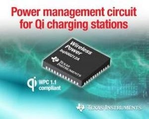 TI、Qi準拠の充電器開発を簡素化するワイヤレスパワーICを発表