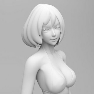 3Dプリンタで出力できる女性CGデータの第2弾を公開、イーフロンティア