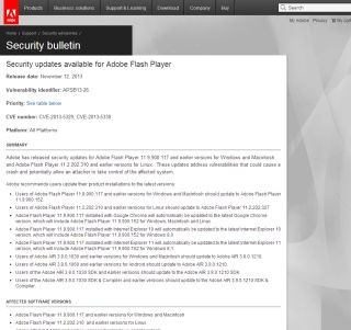 Flash Playerに脆弱性 - Adobeが更新プログラムを提供開始