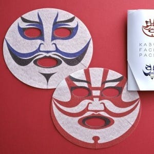 歌舞伎の隈取をデザインしたフェイスパックが完売御礼 - 次回入荷日を発表