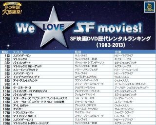 TSUTAYA SF映画 歴代レンタルランキング - 1位は再スタートしたあの映画