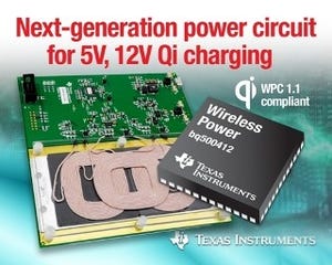 TI、Qiに準拠し異物検出機能を内蔵したワイヤレスパワー伝送ICを発表