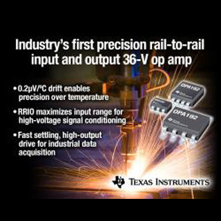 TI、全温度範囲5μVのオフセット電圧を実現したFA機器向けオペアンプを発表