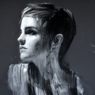 東京都・渋谷でエマ・ワトソンら女性を描くマーク・デンステッダーの絵画展