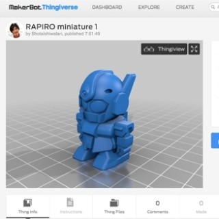 組み立て式ロボット「RAPIRO」の3Dデータを無料で公開 - データの改造もOK