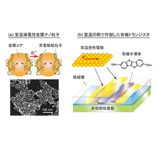 室温印刷で有機薄膜トランジスタを作製