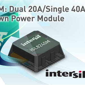 Intesil、出力電流最大40Aと出力電力100Wを実現する電源モジュールを発表