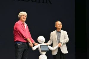 ソフトバンク、ロボット事業を開始 - 孫 正義氏がロボット「Pepper」を紹介
