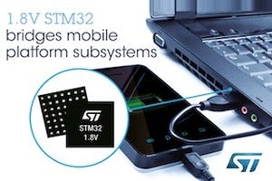 ST、モバイル向けに1.8Vの低電圧駆動が特徴の「STM32」マイコンを発表
