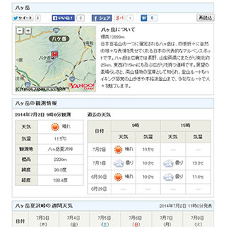 天気予報サイト「tenki.jp」、8月31日まで「夏山天気」を公開