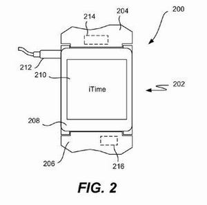 米Apple、リスト型デバイス「iTime」の特許を取得