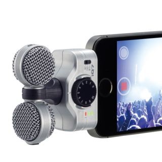 ZOOM、iPhone/iPad用の高品質ステレオコンデンサマイク「iQ7」を発売