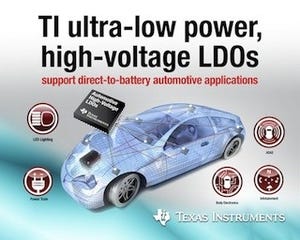 TI、AEC-Q100取得済みの車載・産業向け高電圧動作LDO製品17品種を発表