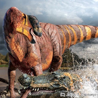1990年代に発掘の化石、組み立てたら実は「巨大な鼻」の新恐竜
