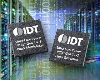 IDT、PCIeタイミングファミリに1.5Vジェネレータとマルチプレクサを追加