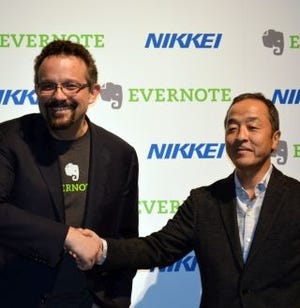Evernoteと日経新聞が業務提携 - パーソナライズ化されたビジネスツールへ