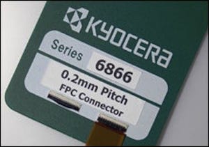 京セラ、0.2mmピッチのFPCコネクタ「6866」シリーズを発表