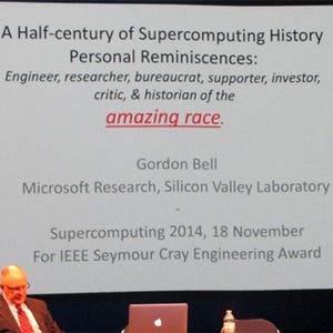 SC14 - Gordon Bell氏による半世紀におよぶスパコンの歴史の回想