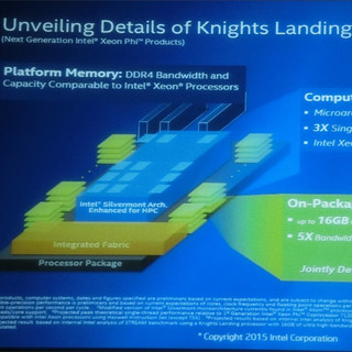 次世代スパコンに向けたIntelのKnights LandingとOmni Path