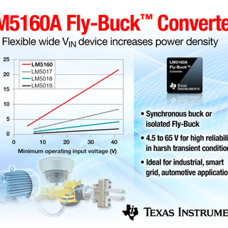 TI、Fly-Buck機能搭載の65V同期整流降圧コンバータを発表