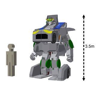 アスラテックなど、全長約3.5mの変形ロボット「J-deite RIDE」の開発に着手