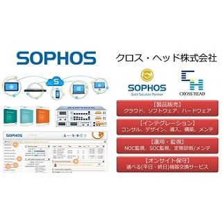 クロス・ヘッドとソフォス、マイナンバー向けセキュリティソリューション