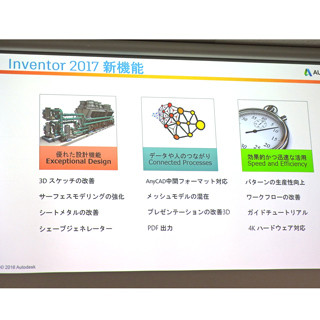 オートデスク、Inventorなど製造業向け製品の2017バージョンをリリース