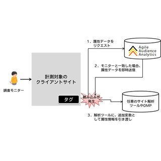 電通など、サイト解析と調査モニターの属性データをリアルタイムに連携