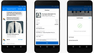 Facebook、支払いなど「Messenger」を会話型コマースに対応させる新機能