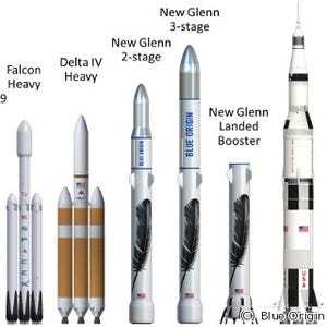Amazon設立者ベゾスの宇宙企業、超大型ロケット「ニュー・グレン」を発表