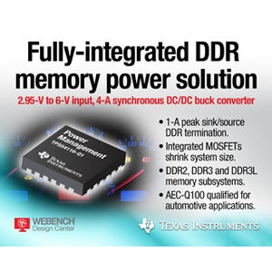 日本TI、DDR向け統合電源ソリューションを発表