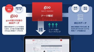 「goo」の日本語解析をECの力に！「goo Search Solution」に新機能