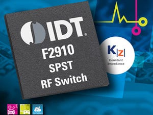 IDT、定インピーダンス技術を搭載した広帯域SPST吸収型RFスイッチを発表