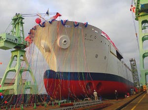 クラウドも支える海底ケーブル敷設船"きずな"が進水式 - NTTワールドエンジニアリングマリン