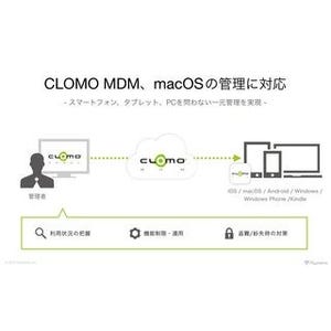 アイキューブド、モバイルデバイス管理サービス「CLOMO MDM」がmacOSに対応