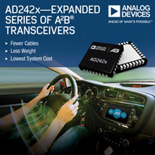 ADI、車載オーディオ・バストランシーバの新製品を発表