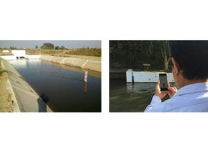 富士通、ミャンマーでスマホアプリを活用した灌漑用水の水位把握の実証実験