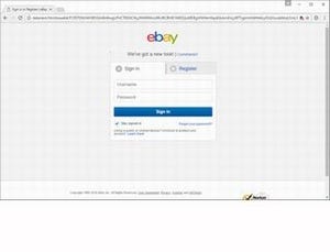 eBayのアカウントを盗むサイバー攻撃を確認