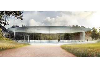 米Apple、4月から従業員に新社屋を公開 - 社屋内のシアターは"the Steve Jobs Theater"