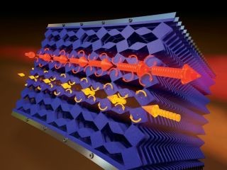 衝撃や振動が一方向にしか伝わらないメタマテリアルを開発