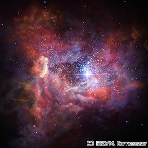 132億光年彼方の銀河に酸素と塵を検出 - アルマ望遠鏡の最遠方記録が更新