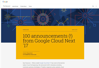 「Google Cloud Next '17」における100の発表 - Google公式ブログ
