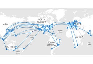 Microsoft、大西洋の海底ケーブルで160Tbpsのトラフィック