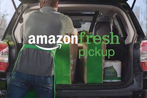 Amazon、ドライブスルー型の食料品スーパー「AmazonFresh Pickup」発表