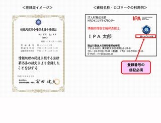 新国家資格・I情報処理安全確保支援士の初回登録は4172名 - IPA